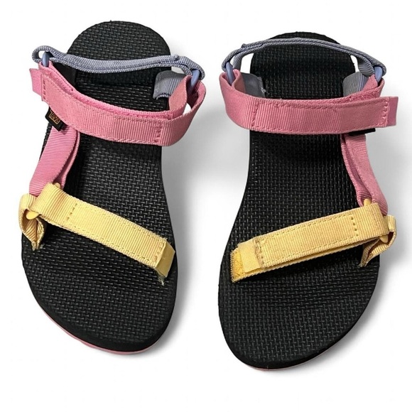 Teva Pink, yellow & blue sandals - Picture 4 of 8